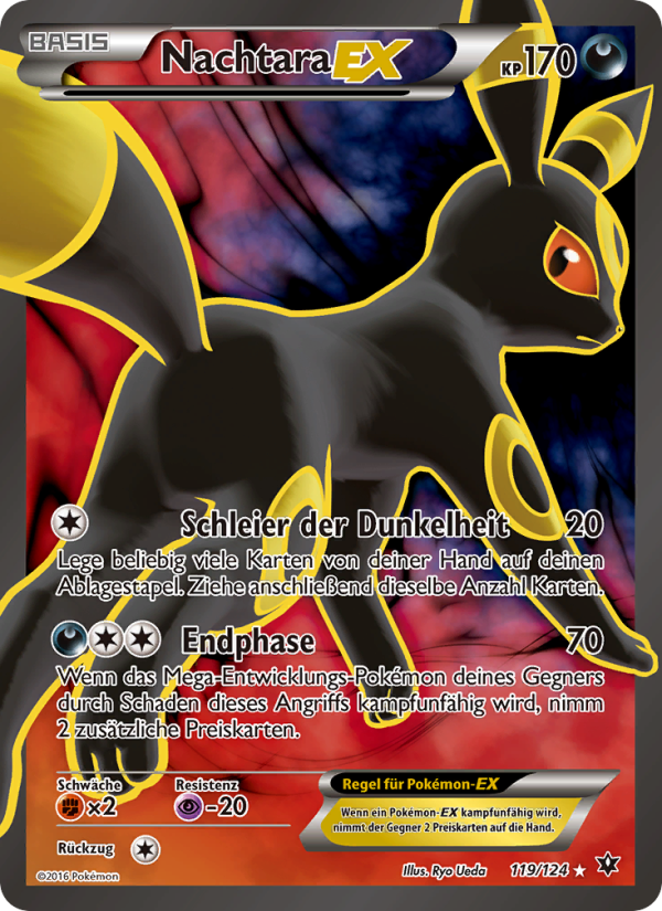 Nachtara EX 119 — Fates Collide (German Pokémon TCG card)
