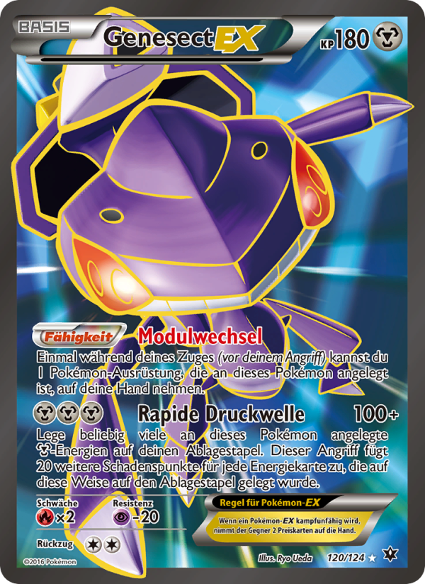 Genesect EX 120 — Fates Collide (German Pokémon TCG card)