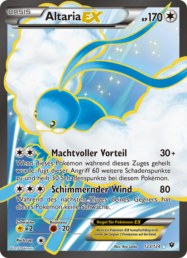 Altaria EX 123 — Fates Collide (German Pokémon TCG card)