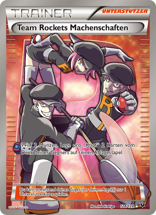 Team Rockets Machenschaften 124 — Fates Collide (German Pokémon TCG card)