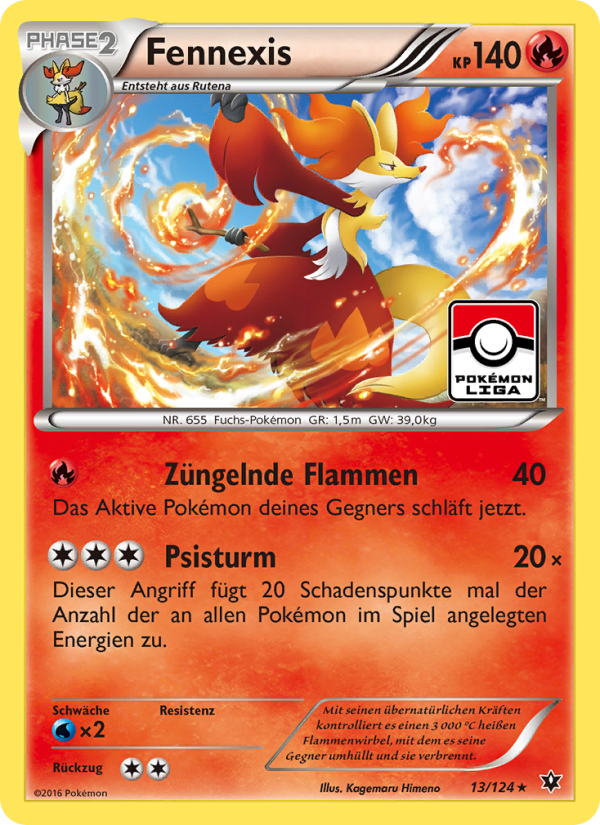 Fennexis 13 — Fates Collide (German Pokémon TCG card)