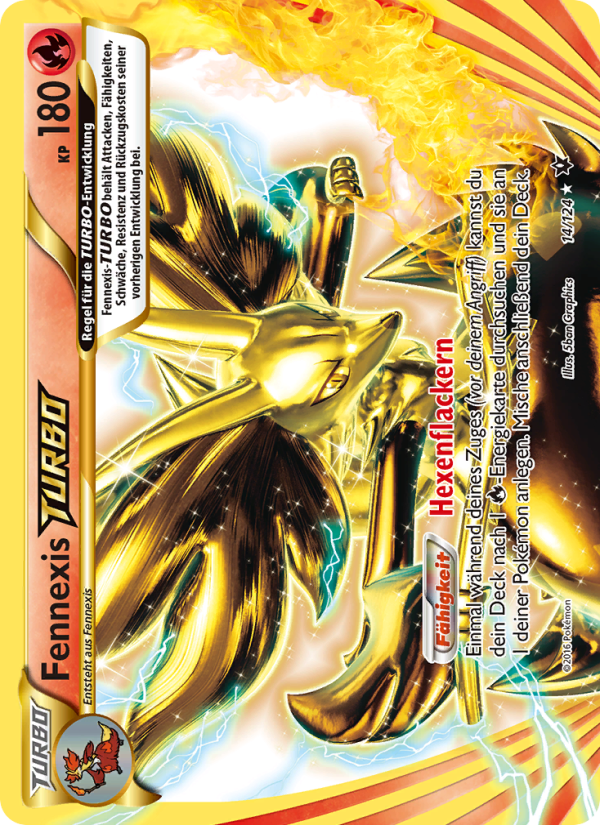 Fennexis-TURBO 14 — Fates Collide (German Pokémon TCG card)