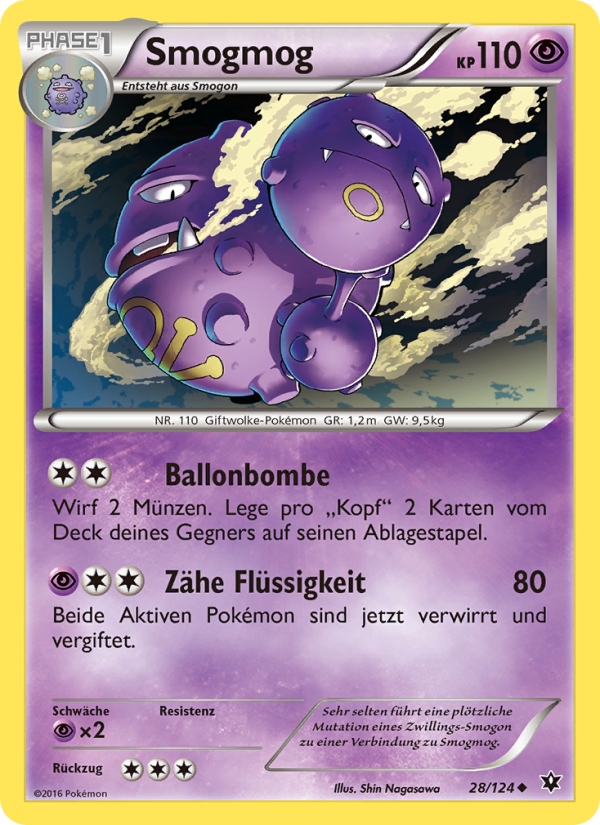 Smogmog 28 — Fates Collide (German Pokémon TCG card)