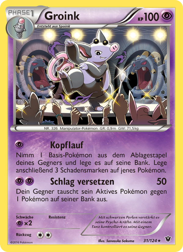 Groink 31 — Fates Collide (German Pokémon TCG card)