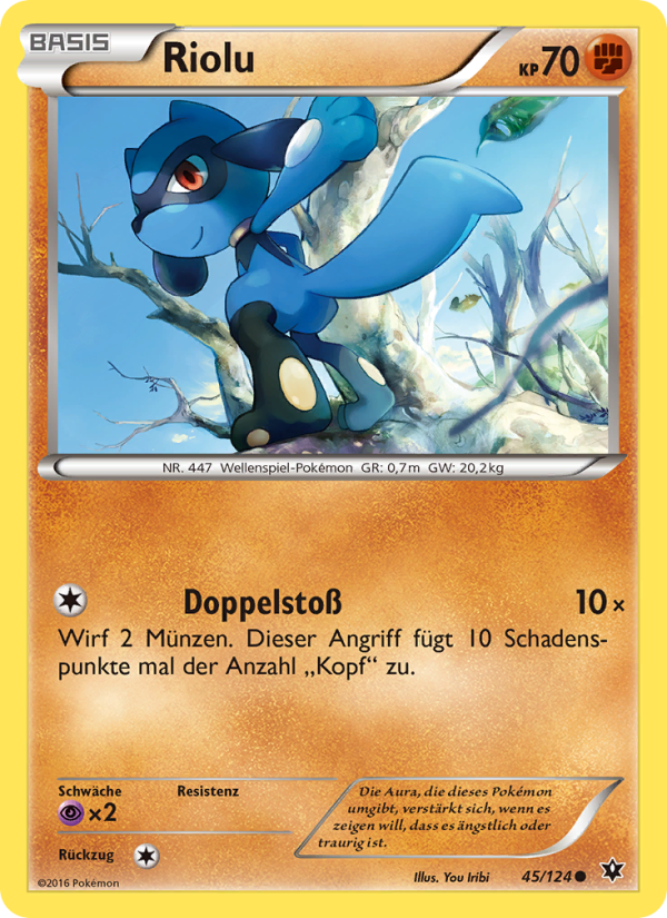 Riolu 45 — Fates Collide (German Pokémon TCG card)