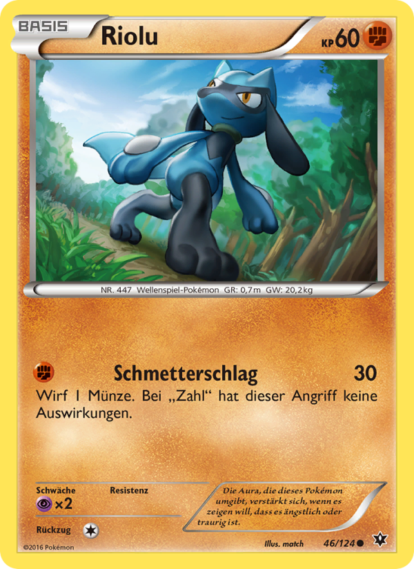 Riolu 46 — Fates Collide (German Pokémon TCG card)