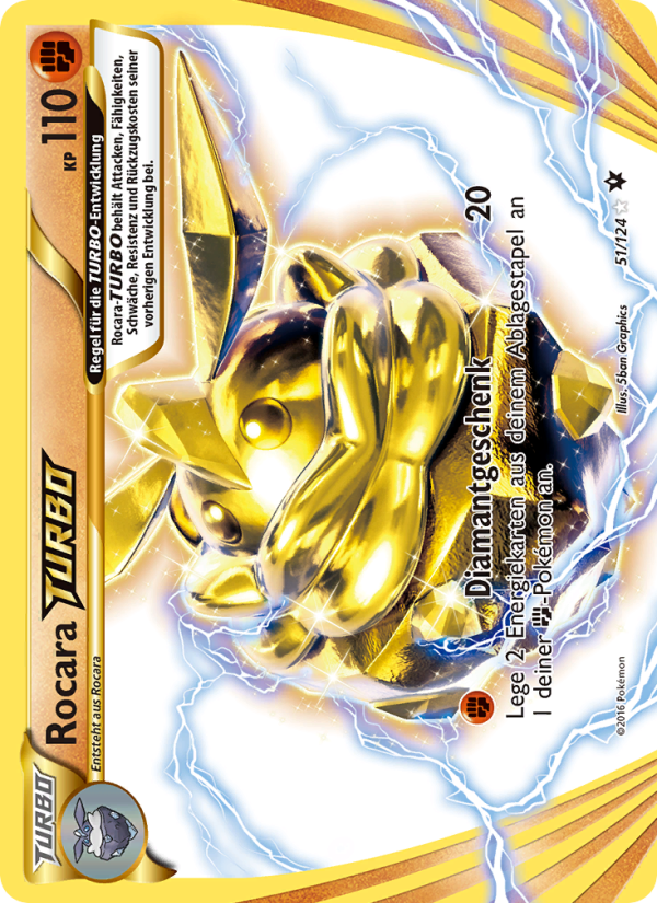 Rocara-TURBO 51 — Fates Collide (German Pokémon TCG card)