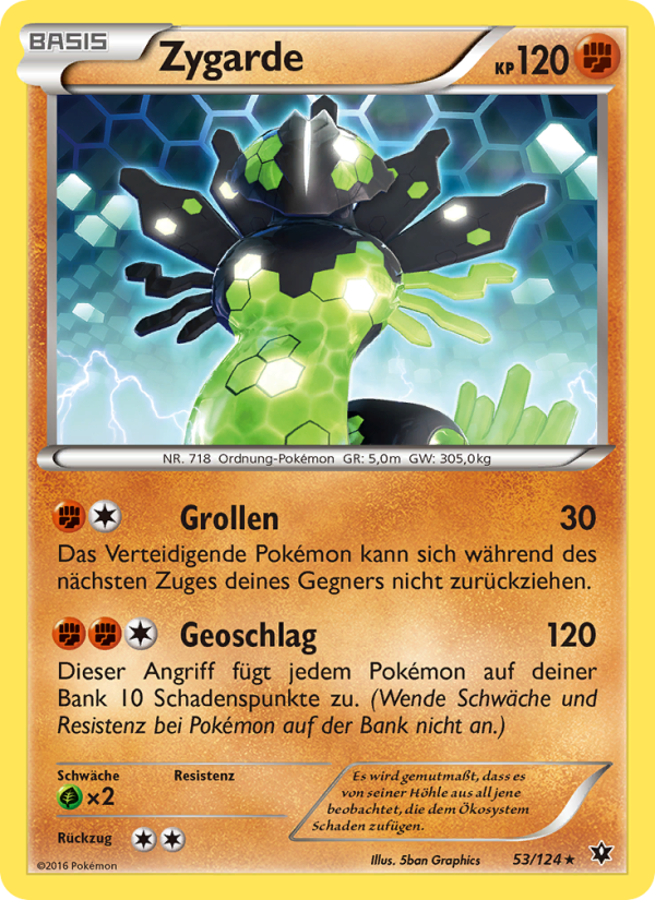 Zygarde 53 — Fates Collide (German Pokémon TCG card)