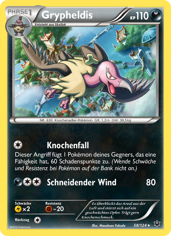 Grypheldis 58 — Fates Collide (German Pokémon TCG card)