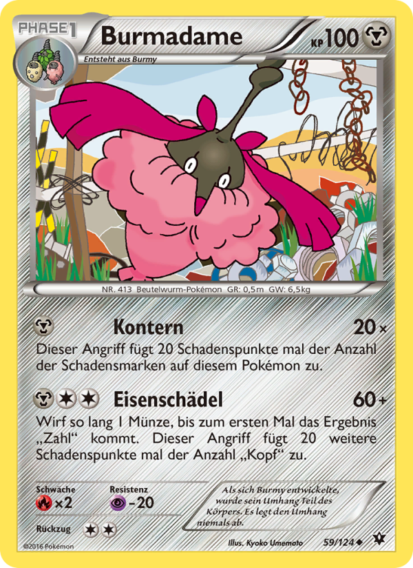 Burmadame 59 — Fates Collide (German Pokémon TCG card)