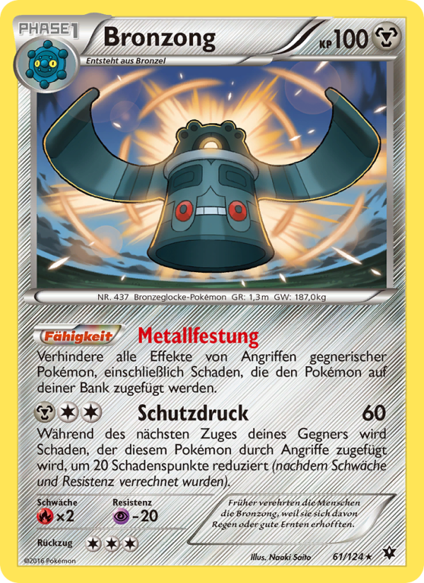 Bronzong 61 — Fates Collide (German Pokémon TCG card)
