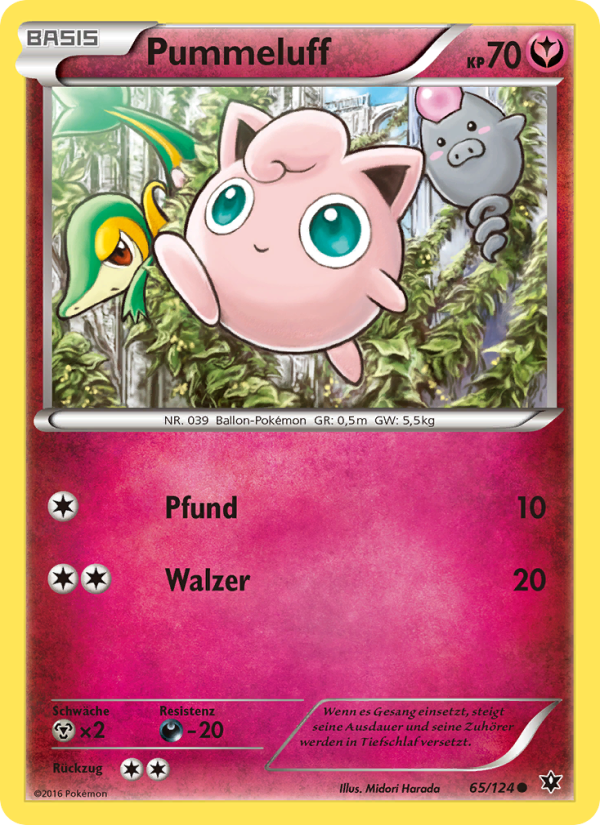 Pummeluff 65 — Fates Collide (German Pokémon TCG card)