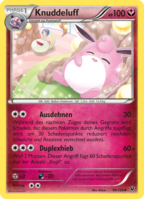 Knuddeluff 66 — Fates Collide (German Pokémon TCG card)