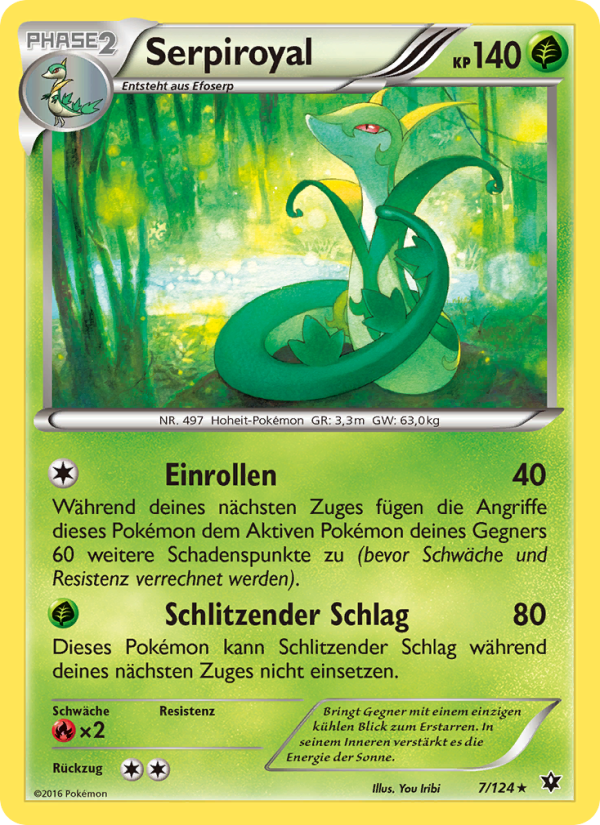 Serpiroyal 7 — Fates Collide (German Pokémon TCG card)