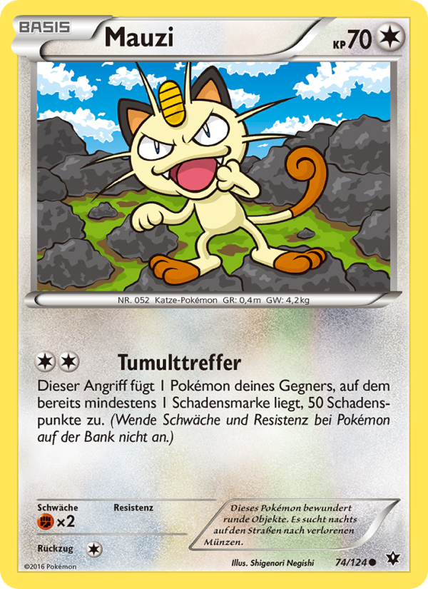 Mauzi 74 — Fates Collide (German Pokémon TCG card)