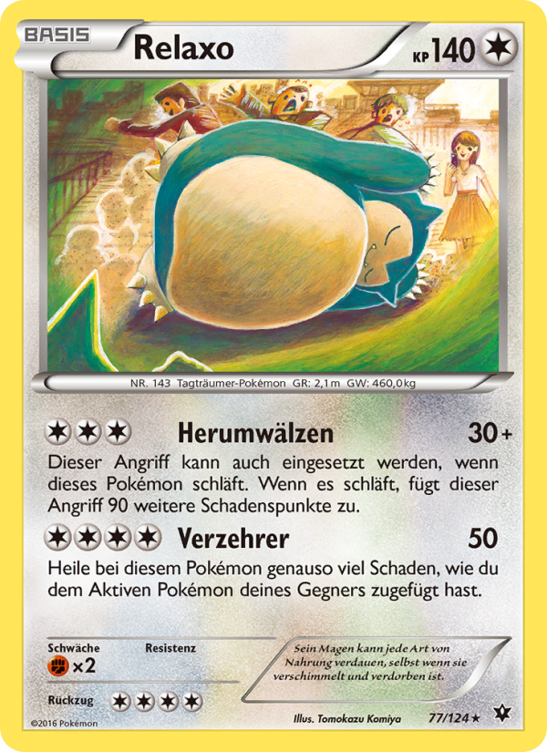 Relaxo 77 — Fates Collide (German Pokémon TCG card)