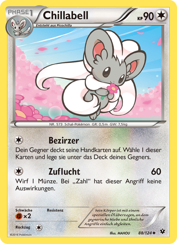Chillabell 88 — Fates Collide (German Pokémon TCG card)