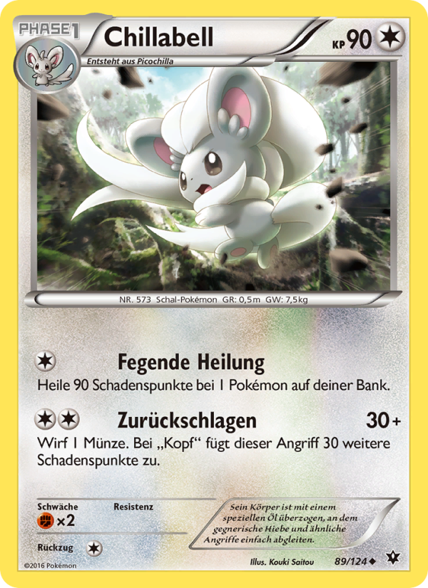 Chillabell 89 — Fates Collide (German Pokémon TCG card)