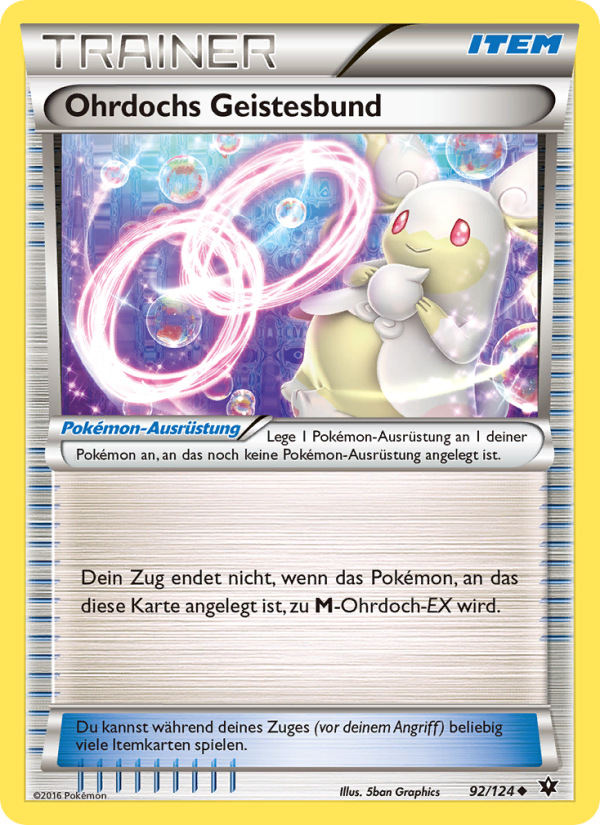 Ohrdochs Geistesbund 92 — Fates Collide (German Pokémon TCG card)