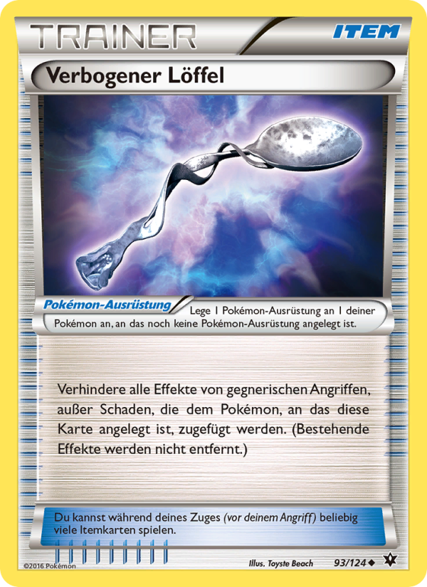 Verbogener Löffel 93 — Fates Collide (German Pokémon TCG card)
