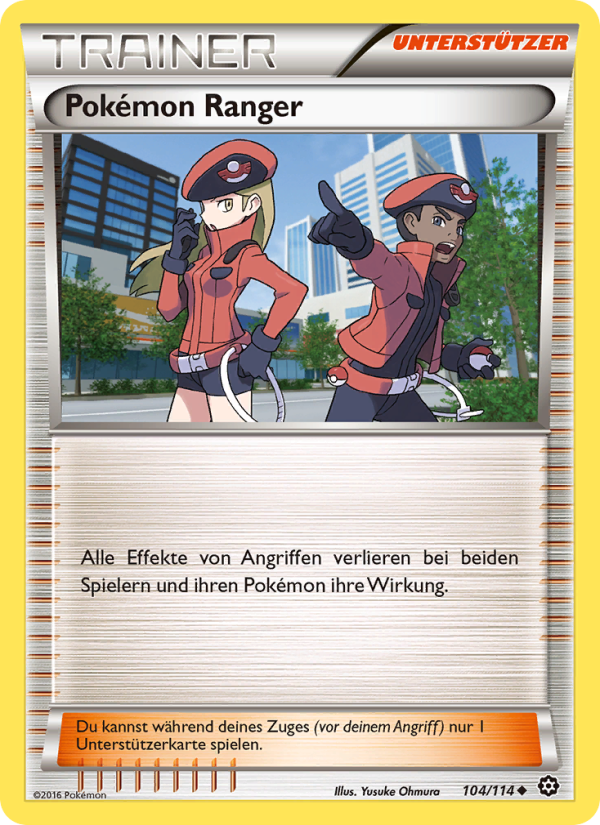 Pokémon Ranger 104 — Steam Siege (German Pokémon TCG card)
