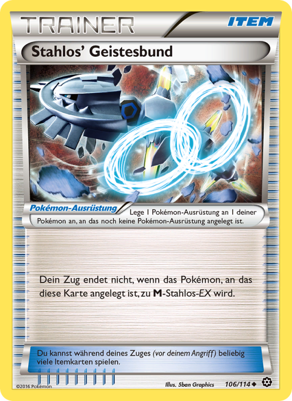 Stahlos' Geistesbund 106 — Steam Siege (German Pokémon TCG card)