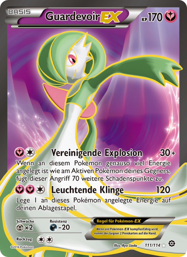 Guardevoir EX 111 — Steam Siege (German Pokémon TCG card)