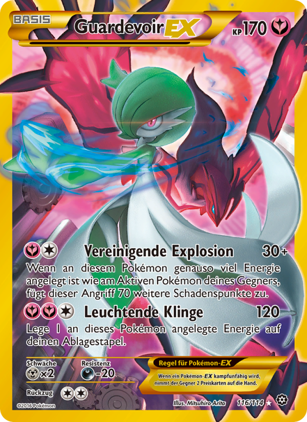Guardevoir EX 116 — Steam Siege (German Pokémon TCG card)