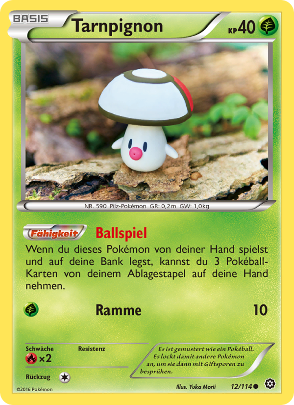 Tarnpignon 12 — Steam Siege (German Pokémon TCG card)