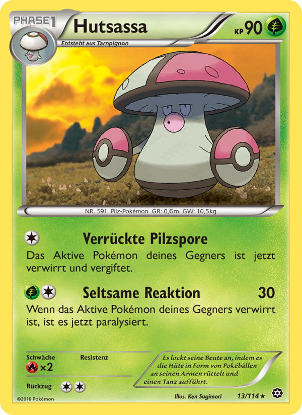 Hutsassa 13 — Steam Siege (German Pokémon TCG card)