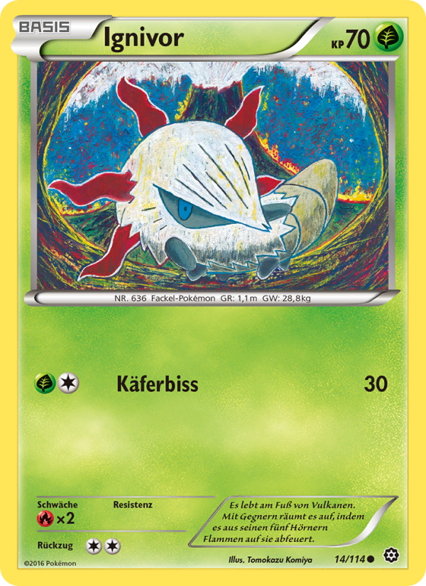 Ignivor 14 — Steam Siege (German Pokémon TCG card)