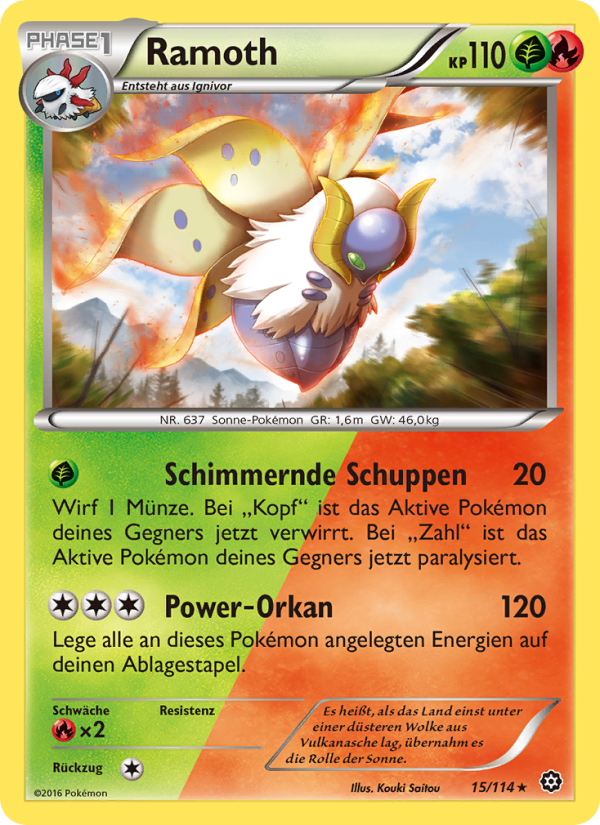 Ramoth 15 — Steam Siege (German Pokémon TCG card)