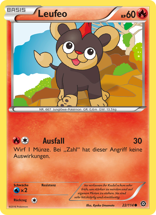 Leufeo 22 — Steam Siege (German Pokémon TCG card)