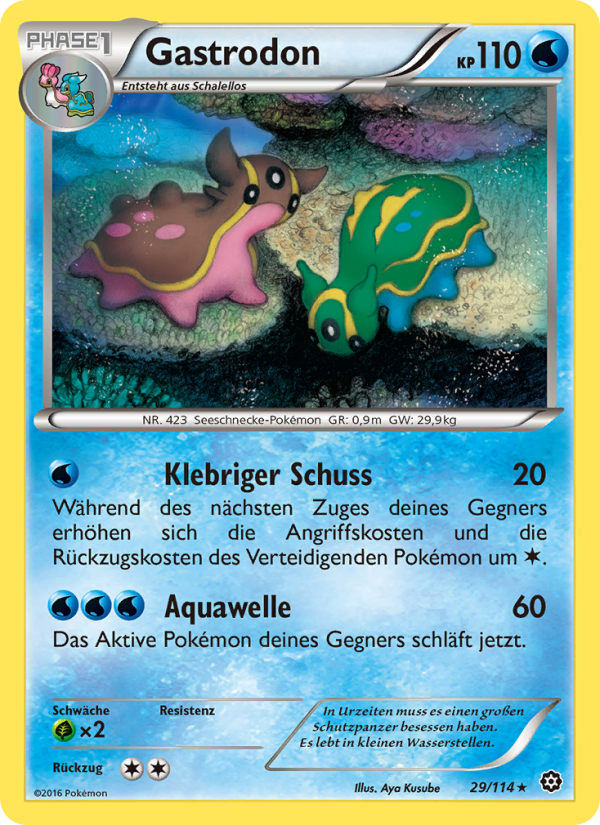 Gastrodon 29 — Steam Siege (German Pokémon TCG card)