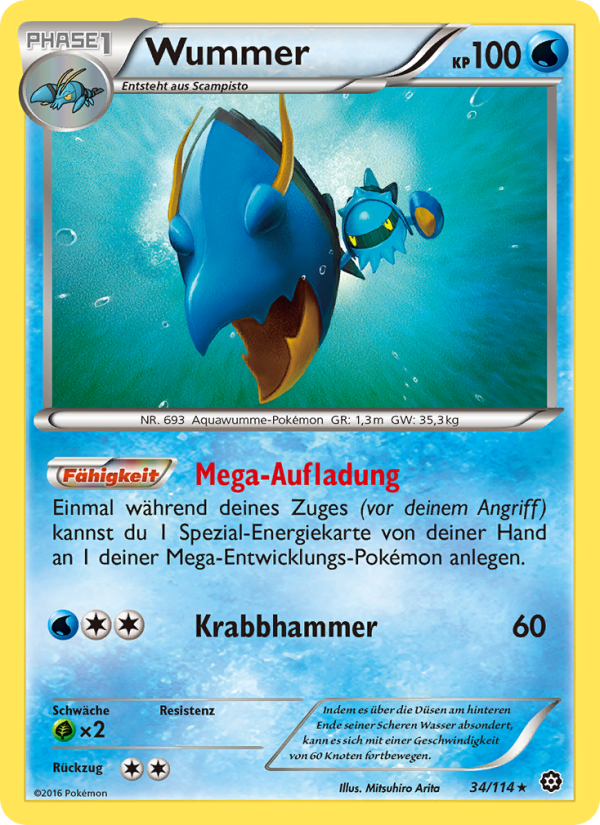 Wummer 34 — Steam Siege (German Pokémon TCG card)