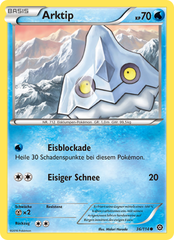 Arktip 36 — Steam Siege (German Pokémon TCG card)