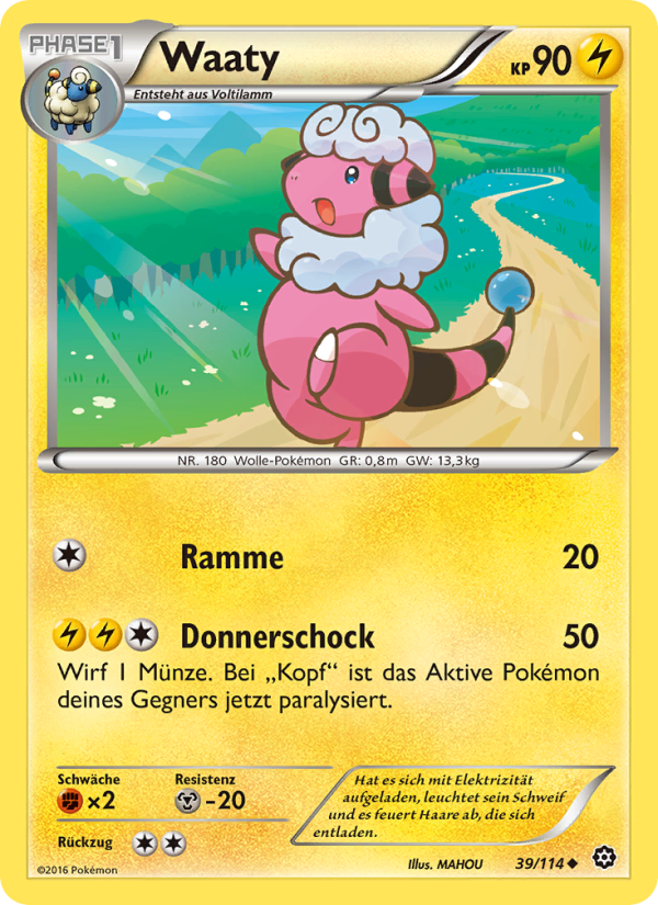 Waaty 39 — Steam Siege (German Pokémon TCG card)