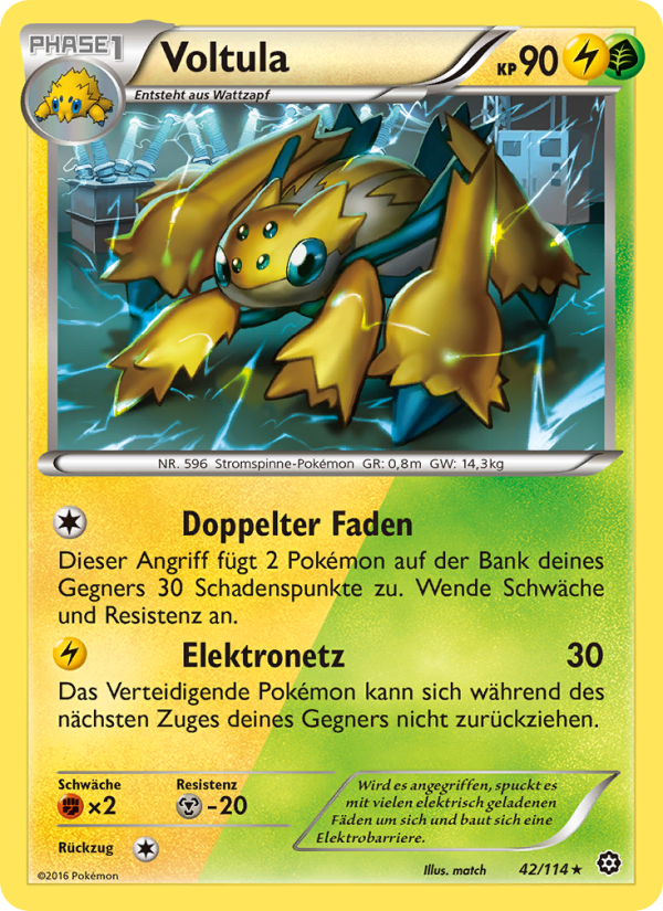 Voltula 42 — Steam Siege (German Pokémon TCG card)