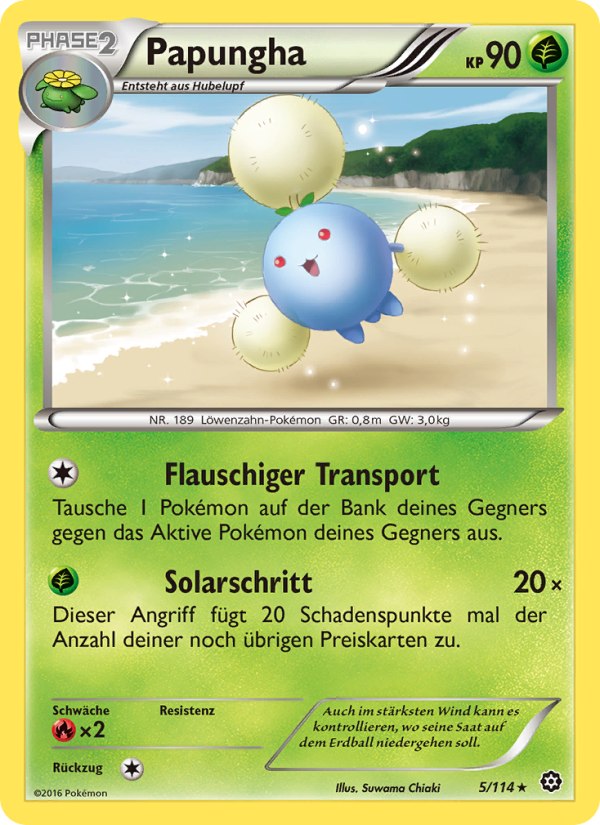 Papungha 5 — Steam Siege (German Pokémon TCG card)