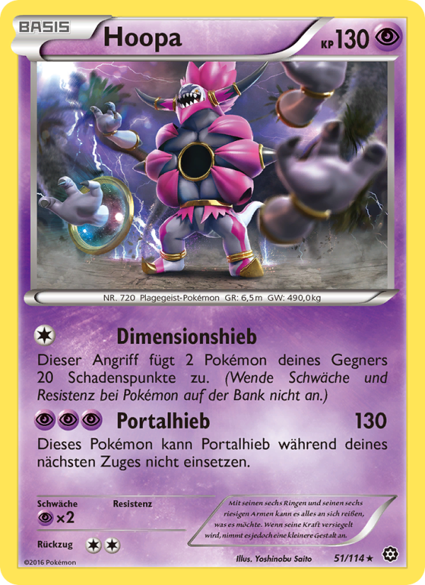 Hoopa 51 — Steam Siege (German Pokémon TCG card)
