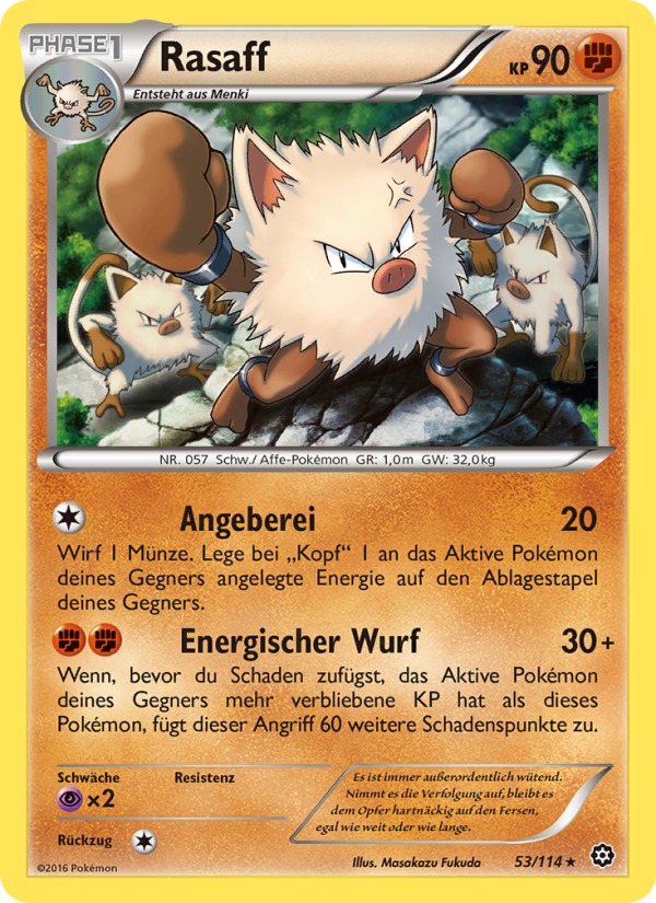Rasaff 53 — Steam Siege (German Pokémon TCG card)