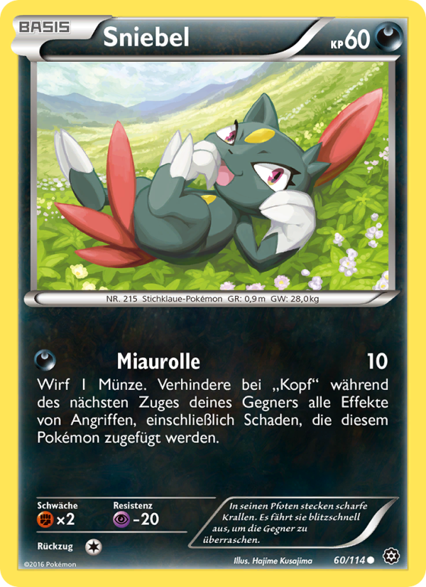 Sniebel 60 — Steam Siege (German Pokémon TCG card)
