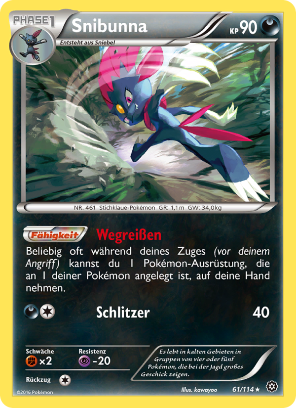 Snibunna 61 — Steam Siege (German Pokémon TCG card)