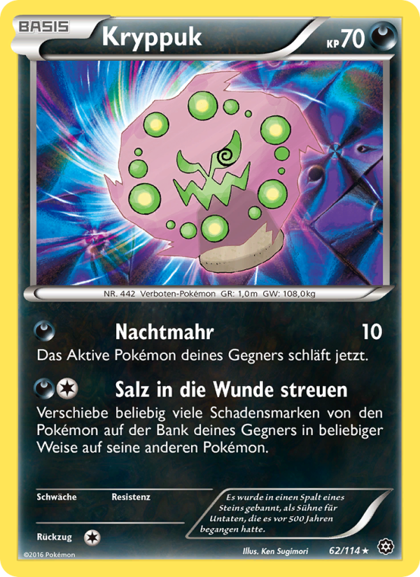 Kryppuk 62 — Steam Siege (German Pokémon TCG card)