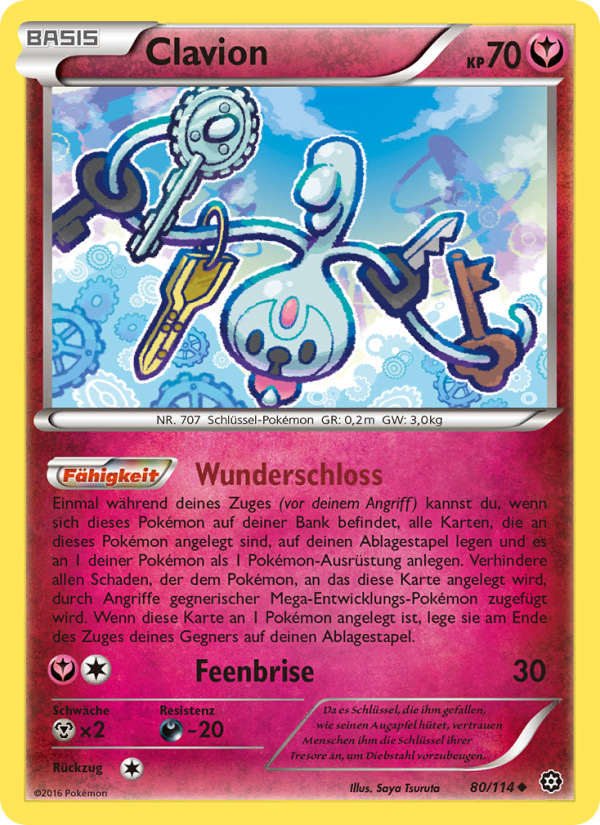 Clavion 80 — Steam Siege (German Pokémon TCG card)