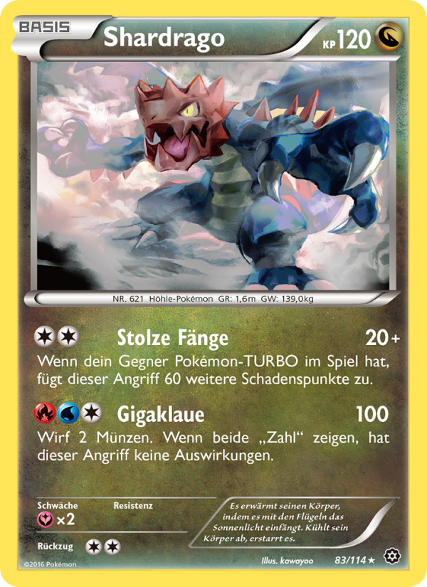 Shardrago 83 — Steam Siege (German Pokémon TCG card)