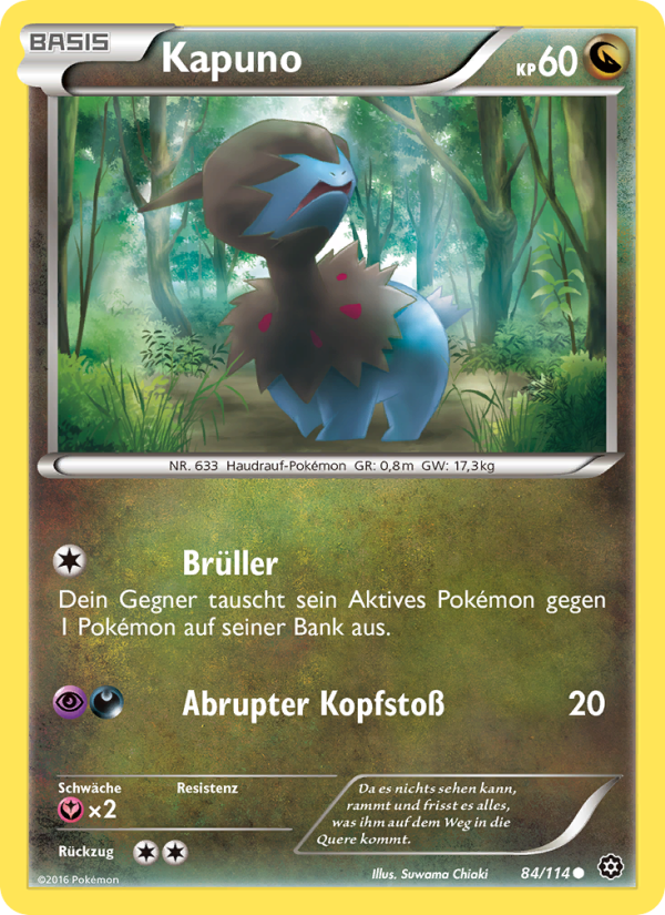 Kapuno 84 — Steam Siege (German Pokémon TCG card)