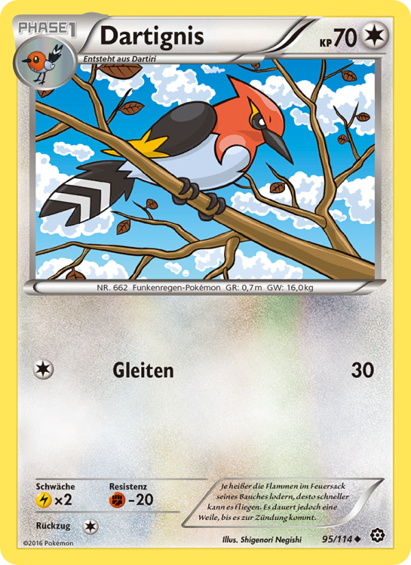 Dartignis 95 — Steam Siege (German Pokémon TCG card)