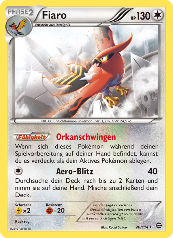 Fiaro 96 — Steam Siege (German Pokémon TCG card)