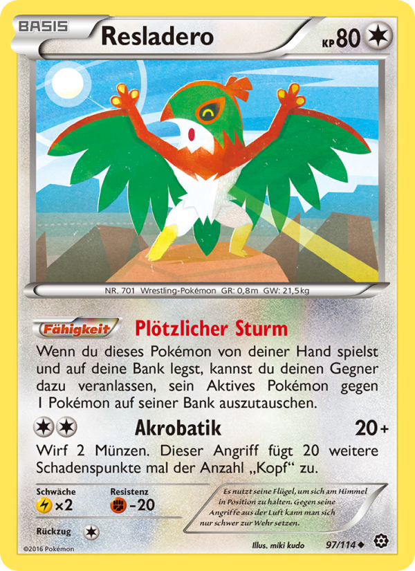 Resladero 97 — Steam Siege (German Pokémon TCG card)